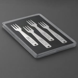 Gourmet-Gabel 4er-Set "Weihnachten" 925er Ag - Miniaturansicht 4