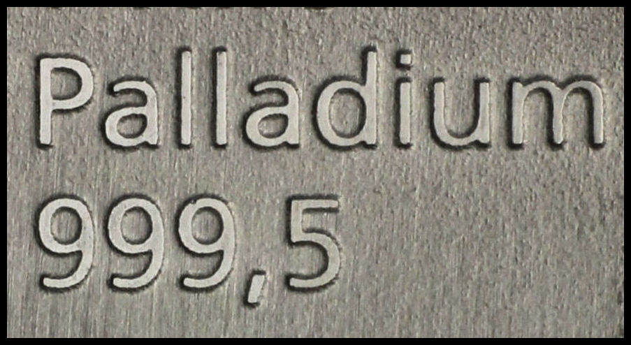 Palladiumbarren 50g "Resale" - Detailansicht 1