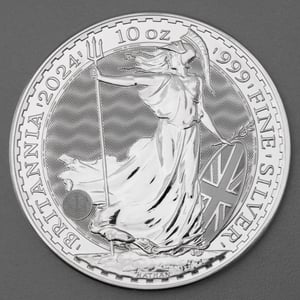 Silbermünze 10oz "Britannia" 2024 (Großbritannien) - Miniaturansicht 1