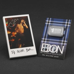 Silberbarren 10g THE PERTH MINT "Bon Scott 80th Anniversary" geprägt - Miniaturansicht 11