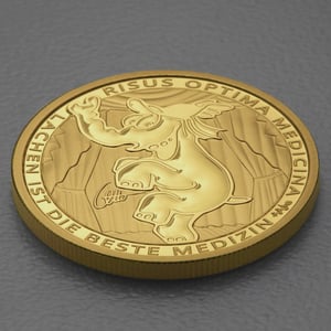 Goldmünze 1oz "Risus Optima Medicina" 2023 Ottifanten – Funnyfant (Tuvalu) - Miniaturansicht 3