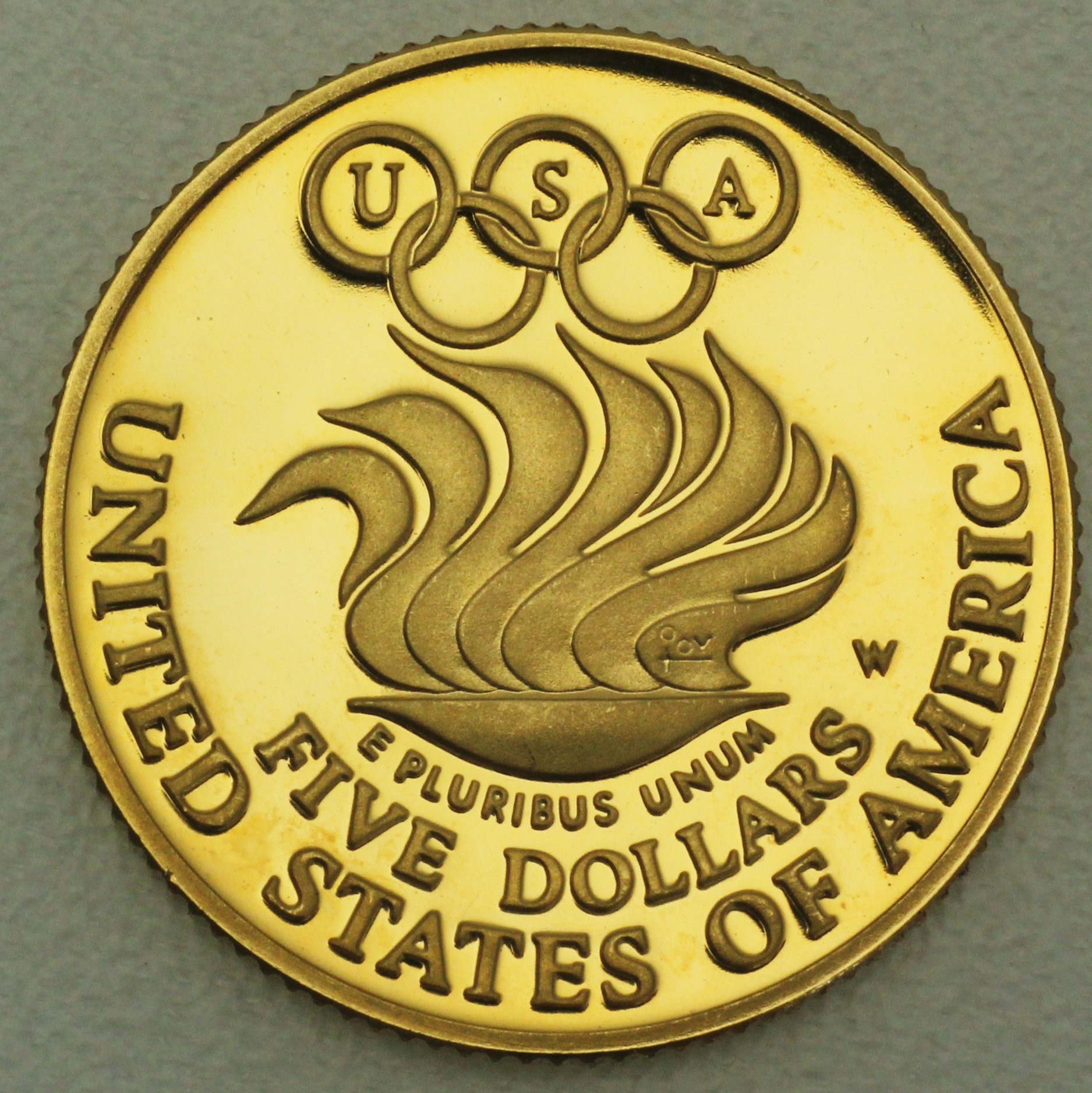 Goldmünze 5 Dollar "Olympia Seoul" 1988 (PP) (USA) - Detailansicht 1