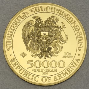 Goldmünze 1oz "Arche Noah" 2020 (Armenien) - Miniaturansicht 2
