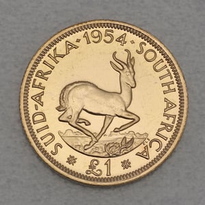 Goldmünze 1 Pound "Elizabeth II." versch. Jahrg. (Südafrika) - Hauptansicht