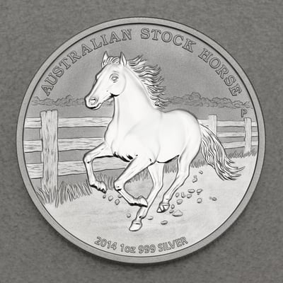 Silbermünze 1oz "Australian Stock Horse" 2014 Stock Horse (Australien) - Miniaturansicht 1