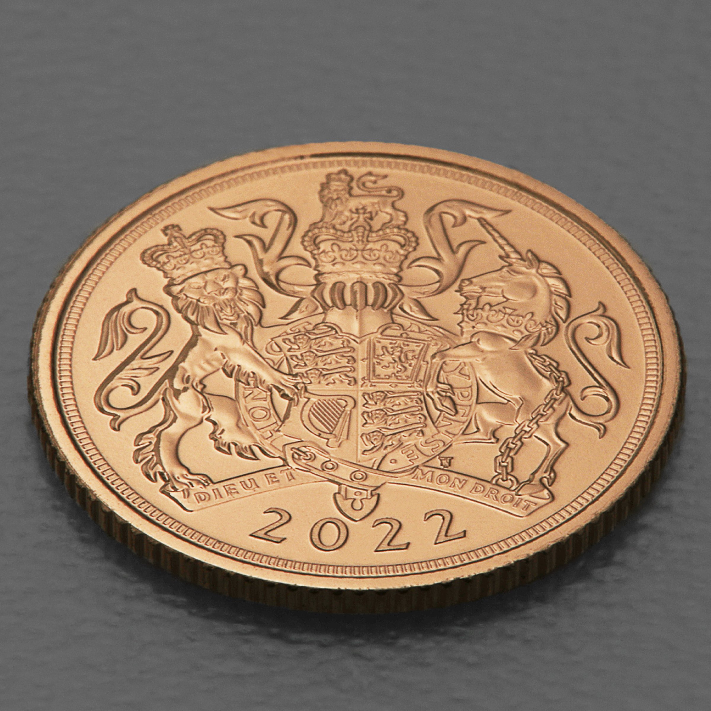 Goldmünze 1/2 Sovereign "Elizabeth II." 2022 70. Jahrestag der Thronbesteigung (Großbritannien) - Detailansicht 2