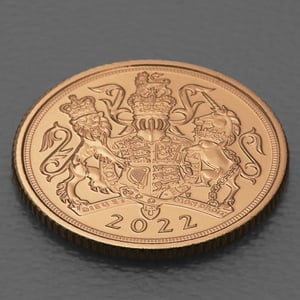 Goldmünze 1/2 Sovereign "Elizabeth II." 2022 70. Jahrestag der Thronbesteigung (Großbritannien) - Miniaturansicht 3
