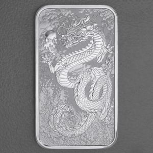 Silber Münzbarren 1oz "Rectangular Dragon" 2024 diff. (Australien) - Miniaturansicht 1