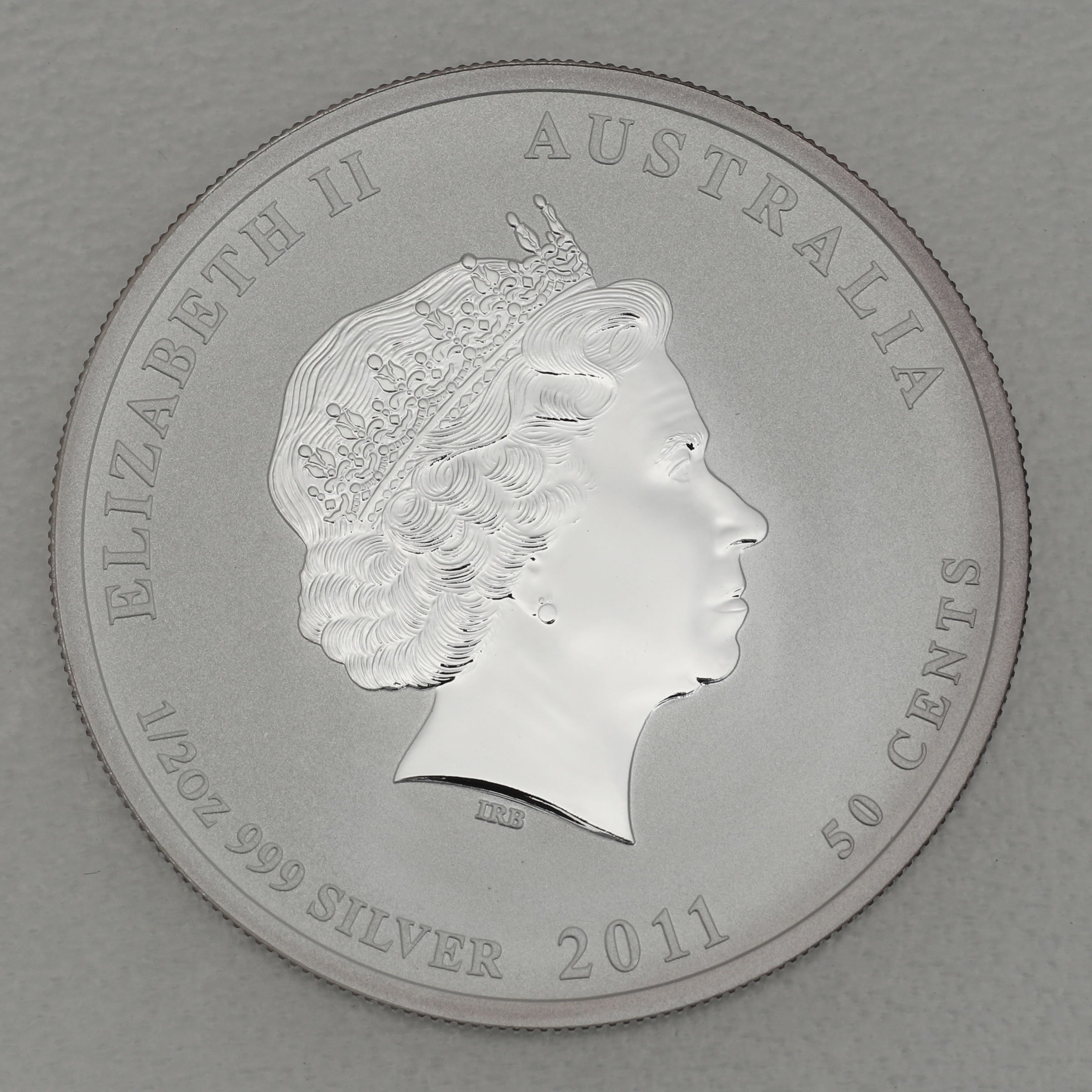 Silbermünze 1/2oz "Hase" 2011 Lunar II – Year of the Rabbit (Australien) - Detailansicht 1