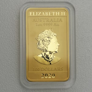 Gold Münzbarren 1oz "Rectangular Dragon" 2020 (Australien) - Miniaturansicht 2