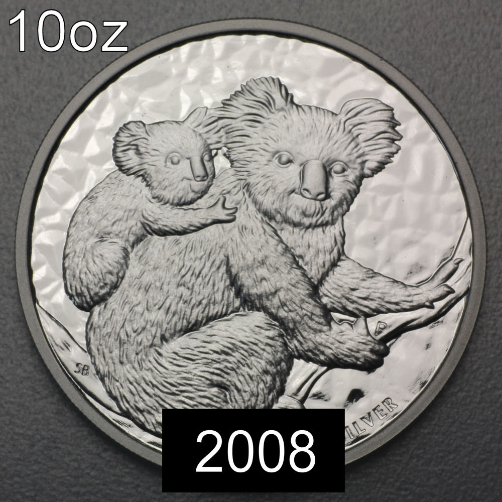 Silbermünze 10oz "Koala" 2008 (Australien) - Hauptansicht