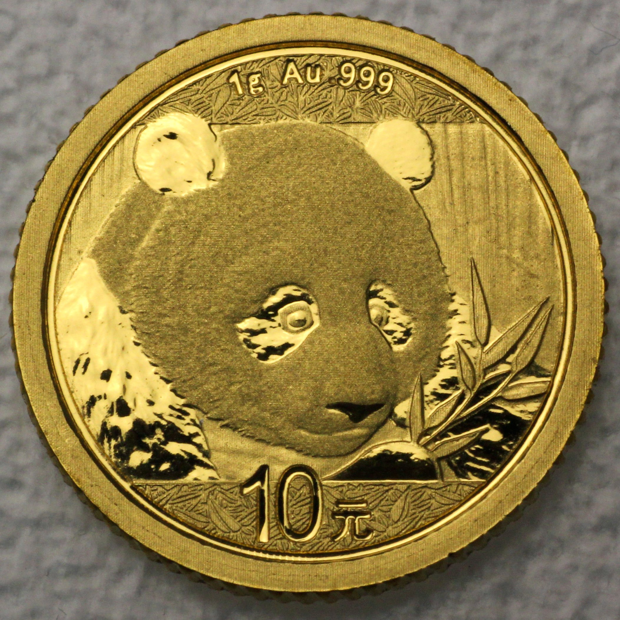 Goldmünze 1g "Panda" 2018 (China) - Hauptansicht