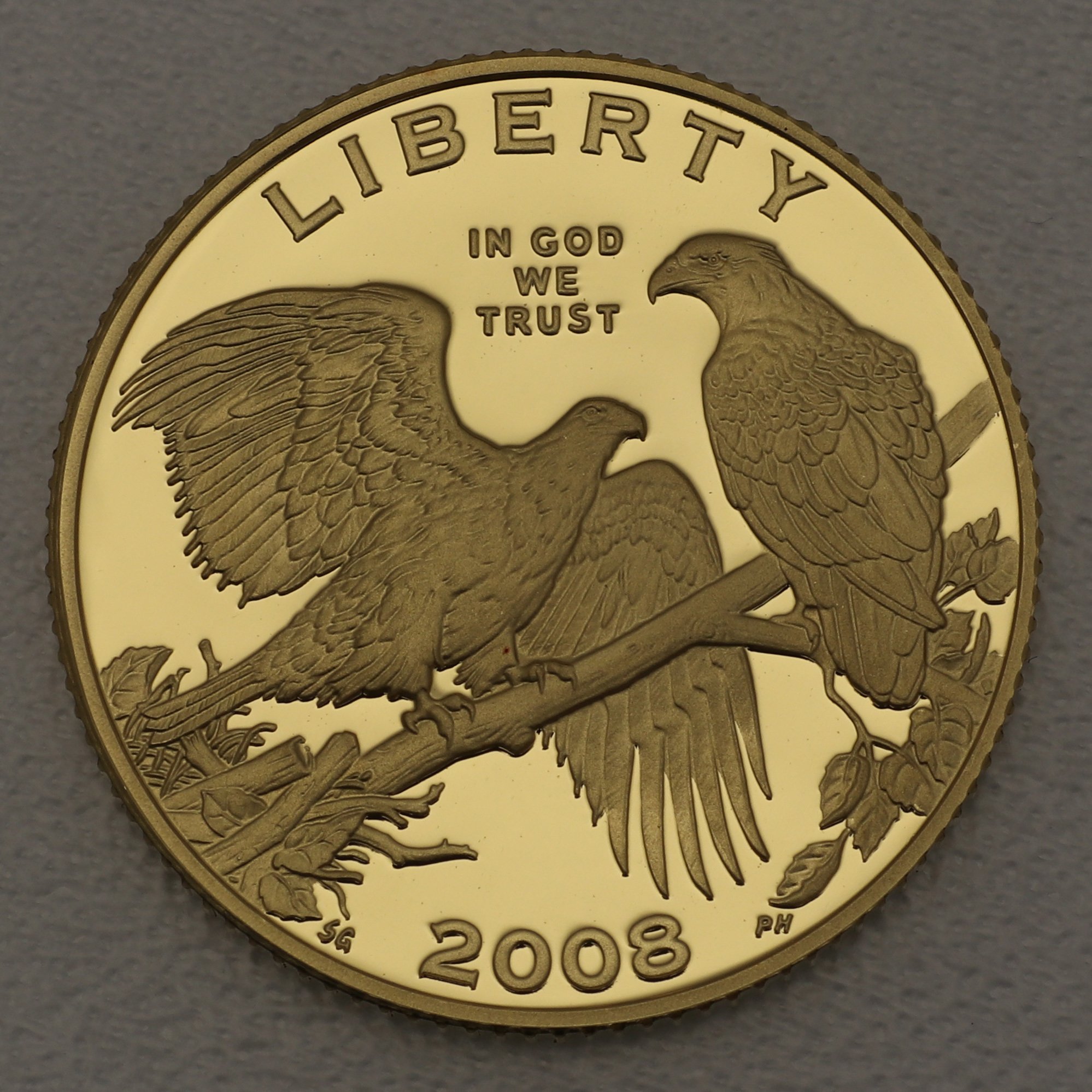 Goldmünze 5 Dollar "Bald Eagle" 2008 (PP) (USA) - Hauptansicht