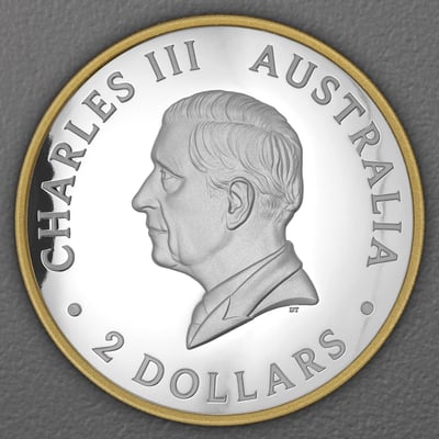 Silbermünze 2oz "Kookaburra" 2026 (PP/HR/vergoldet) (Australien) - Miniaturansicht 2