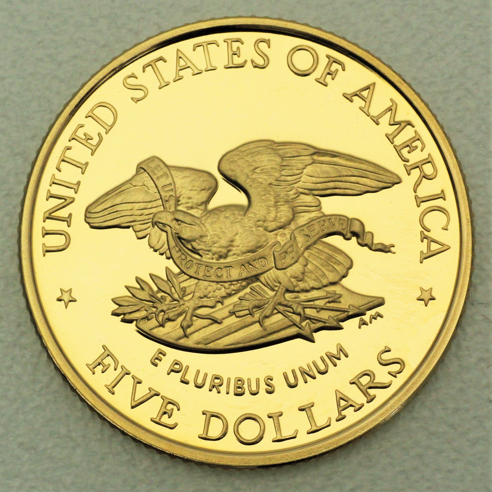 Goldmünze 5 Dollar "Bürgerkrieg" 1995 (PP) (USA) - Detailansicht 1