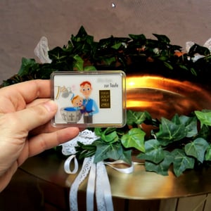 Goldbarren 1/10oz "Zur Taufe/Alles Gute" (Flip) - Miniaturansicht 4
