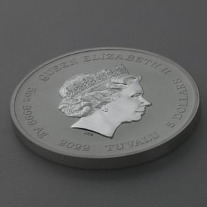 Silbermünze 5oz "Athena" 2022 Gods of Olympus (Tuvalu) - Miniaturansicht 4