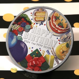 Silbermünze 1oz "Happy Birthday" 2024 (PP) (Australien) - Miniaturansicht 7