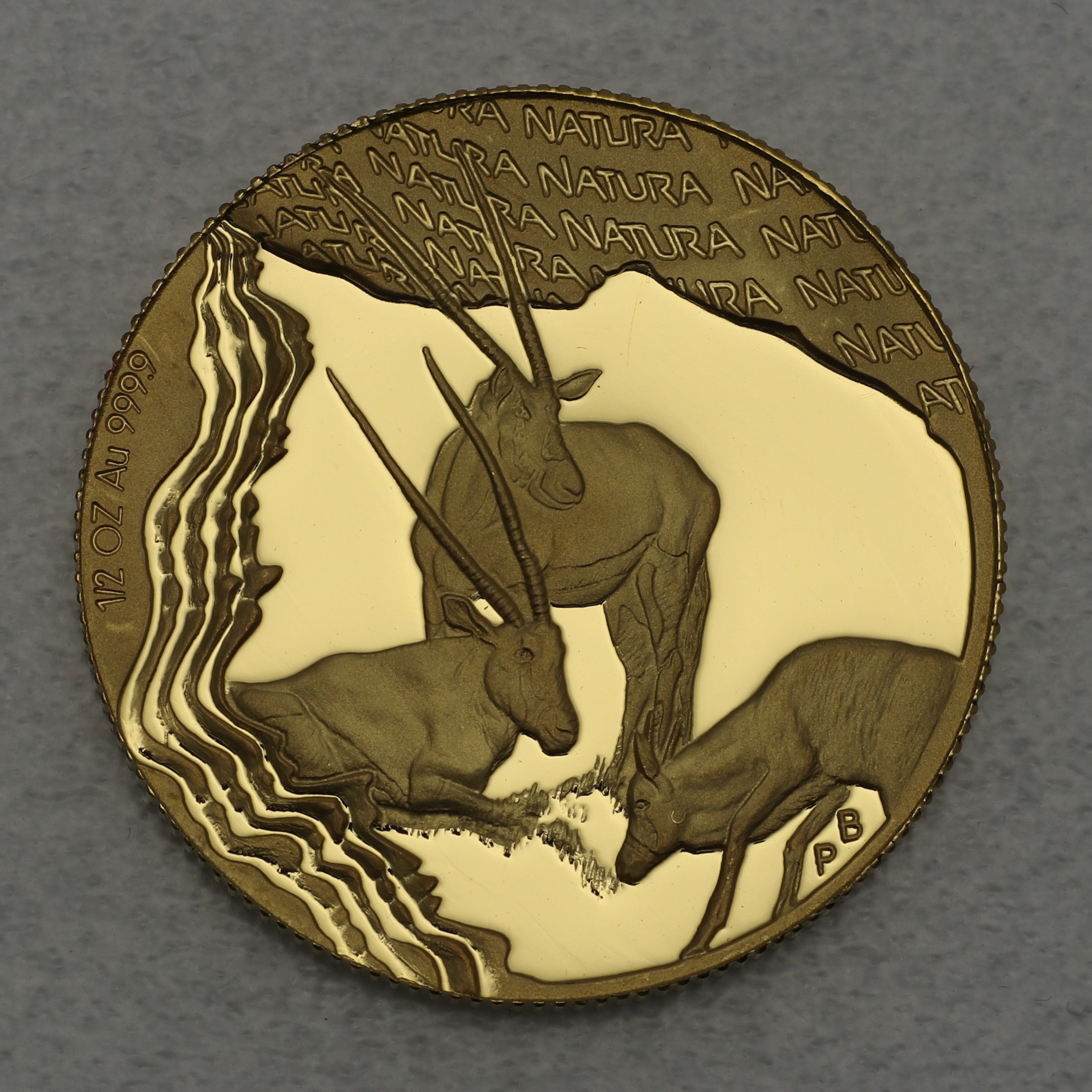 Goldmünze 1/2oz "The Oryx" 2001 Natura - Monarchs of Africa (Südafrika) - Hauptansicht