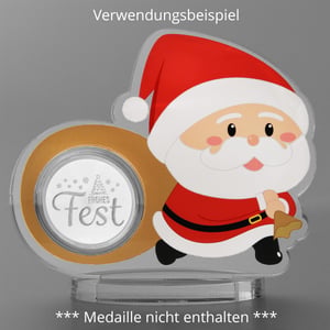 Acrylaufsteller "Santa Claus" für Medaillen und Münzen - Miniaturansicht 3