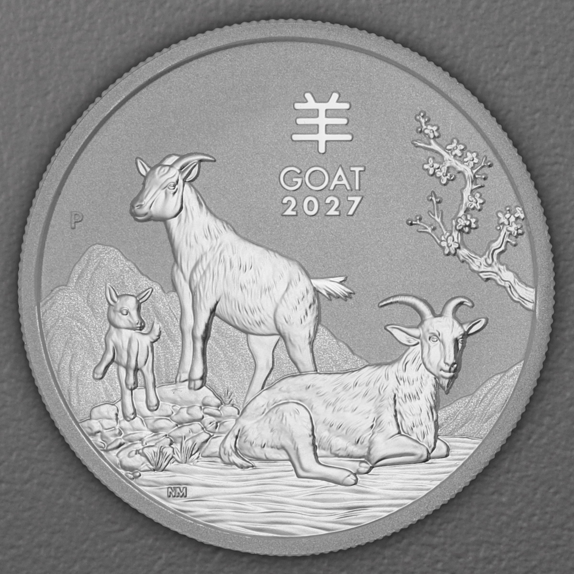 Silbermünze 1/2oz "Ziege" 2027 Lunar III – Year of the Goat 19% (Australien) - Hauptansicht