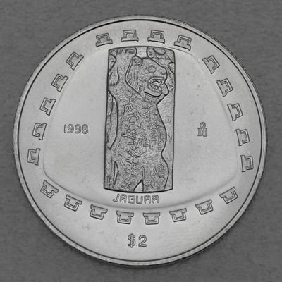Silbermünze 1/2oz "Jaguar" 1998 Präkolumbische Kulturen – Tolteken (Mexiko) - Miniaturansicht 1