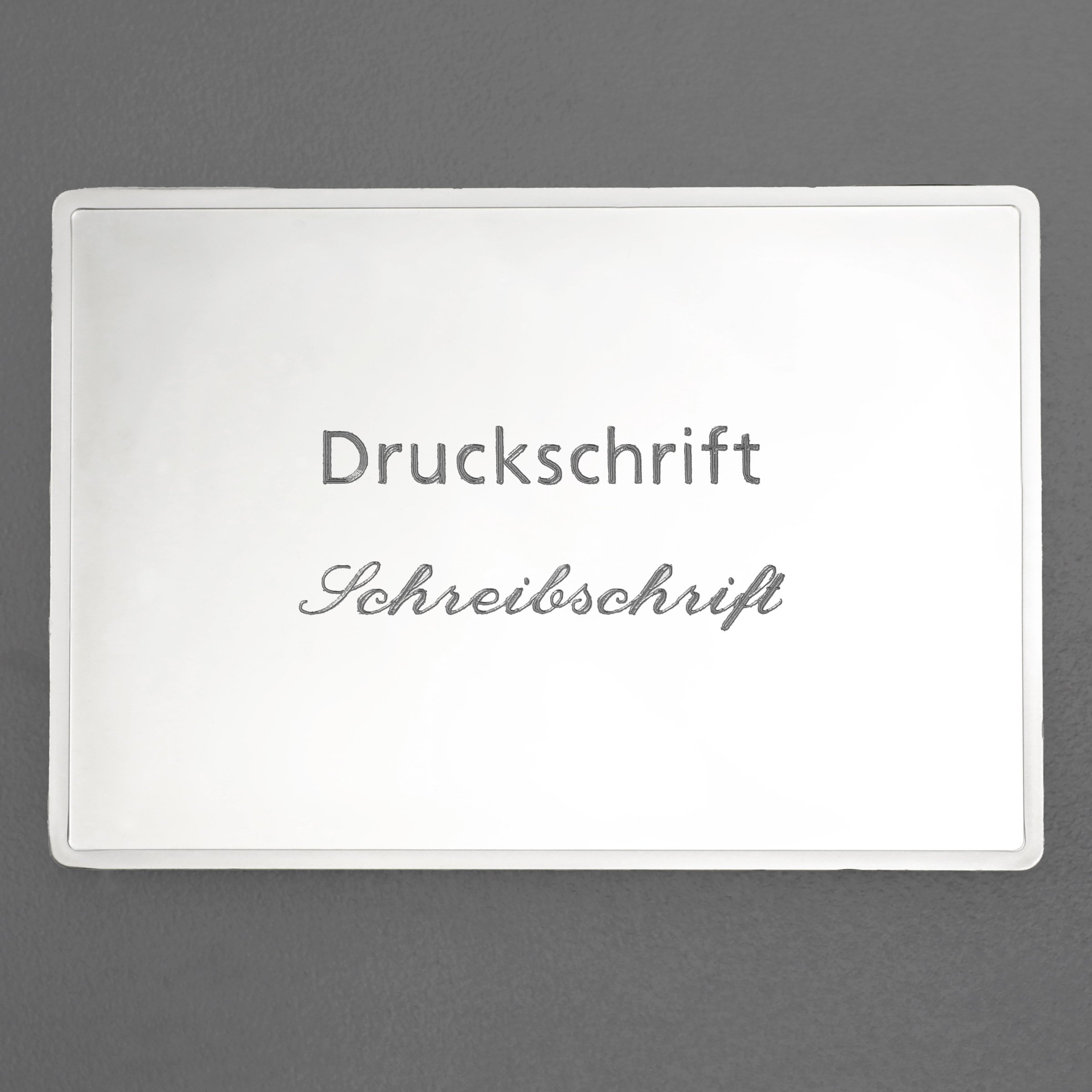 Silberbarren 100g "Frohes Fest" Gravur-Silbertafel - Detailansicht 3