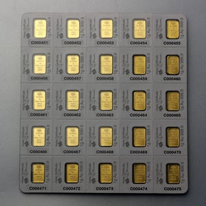 Goldbarren "Multigram" (25x 1g Gold) PAMP - Miniaturansicht 2