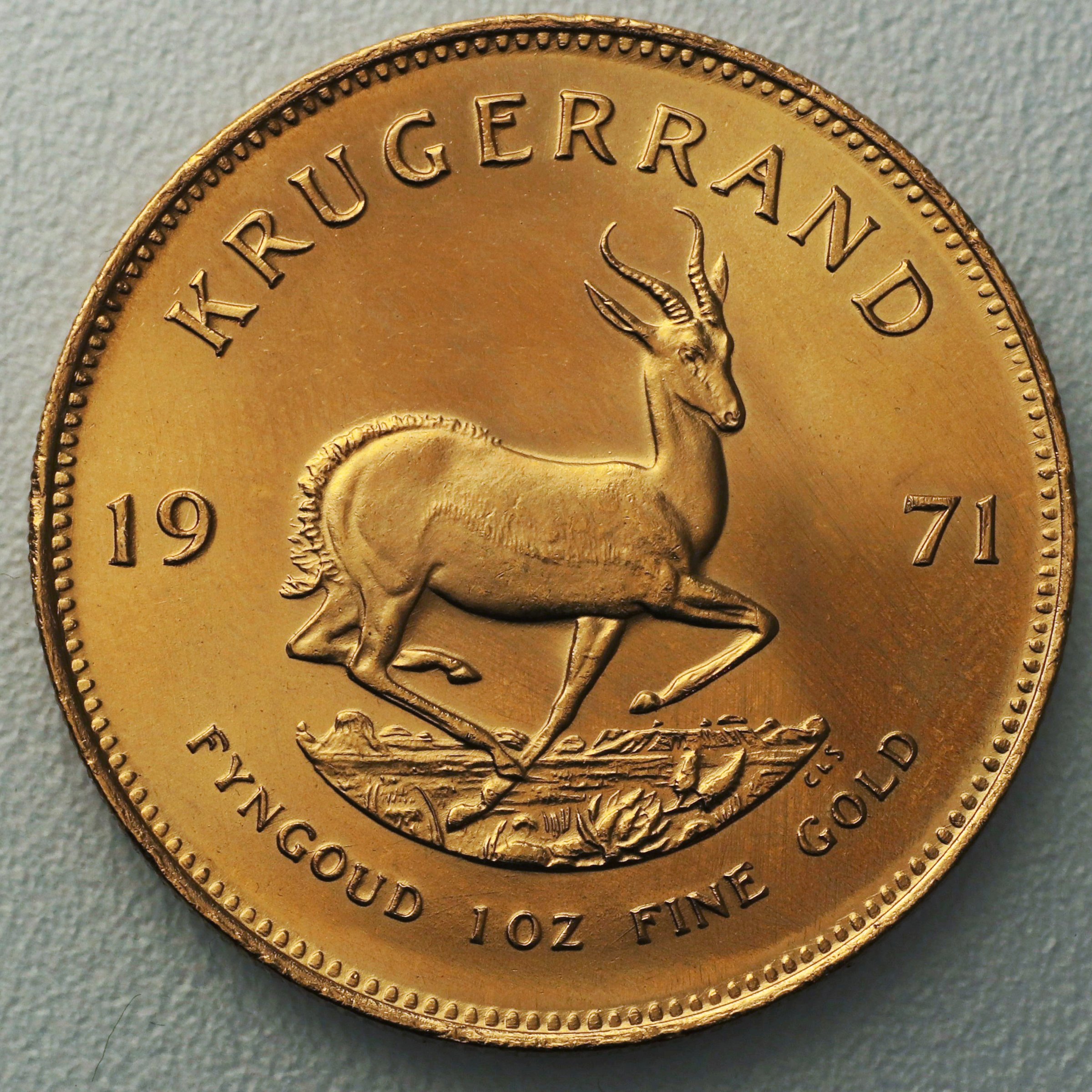 Goldmünze 1oz "Krügerrand" 1971 (Südafrika) - Hauptansicht