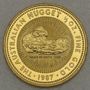 Goldmünze 1/2oz "Australian Nugget" 1987 (Australien) - Hauptansicht