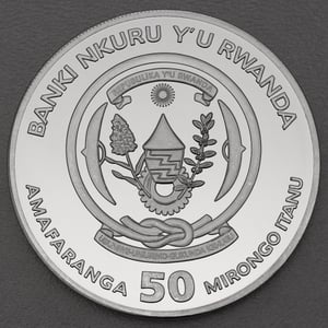 Silbermünze 1oz "Hase" 2023 (PP) Lunar Ounce 19% (Ruanda) - Miniaturansicht 2