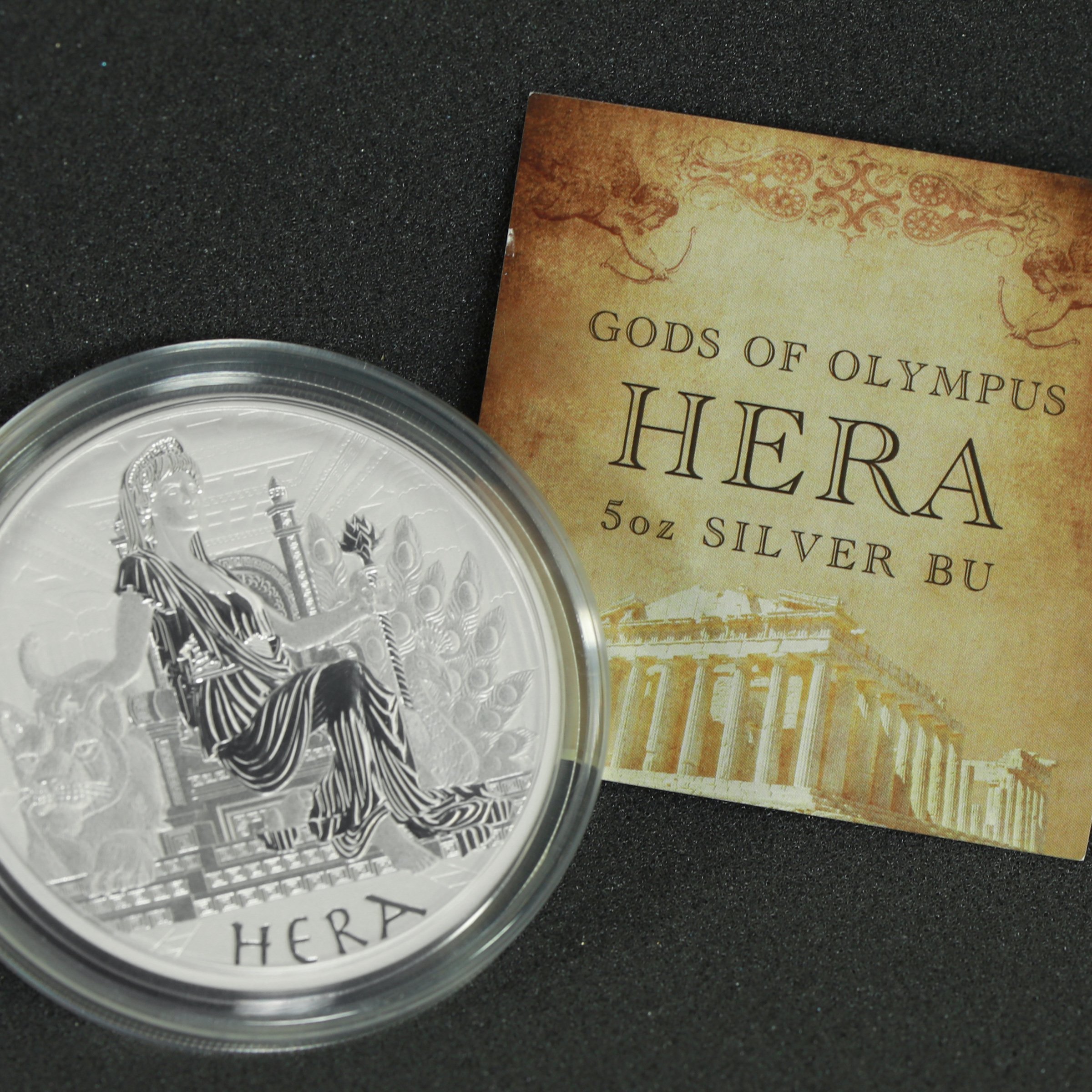 Silbermünze 5oz "Hera" 2022 Gods of Olympus (Tuvalu) - Detailansicht 2