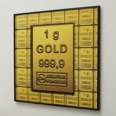 Münzbild "CombiBar / Goldtafel" (60 x 60cm) - Miniaturansicht 2
