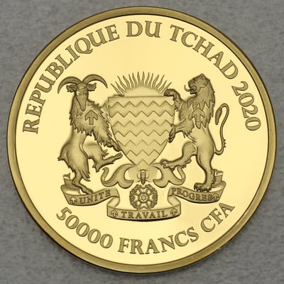 Goldmünze 1oz "Mandala Buffalo" 2020 (Tschad) - Miniaturansicht 2