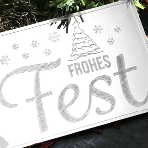 Silberbarren 100g "Frohes Fest" Gravur-Silbertafel - Miniaturansicht 7
