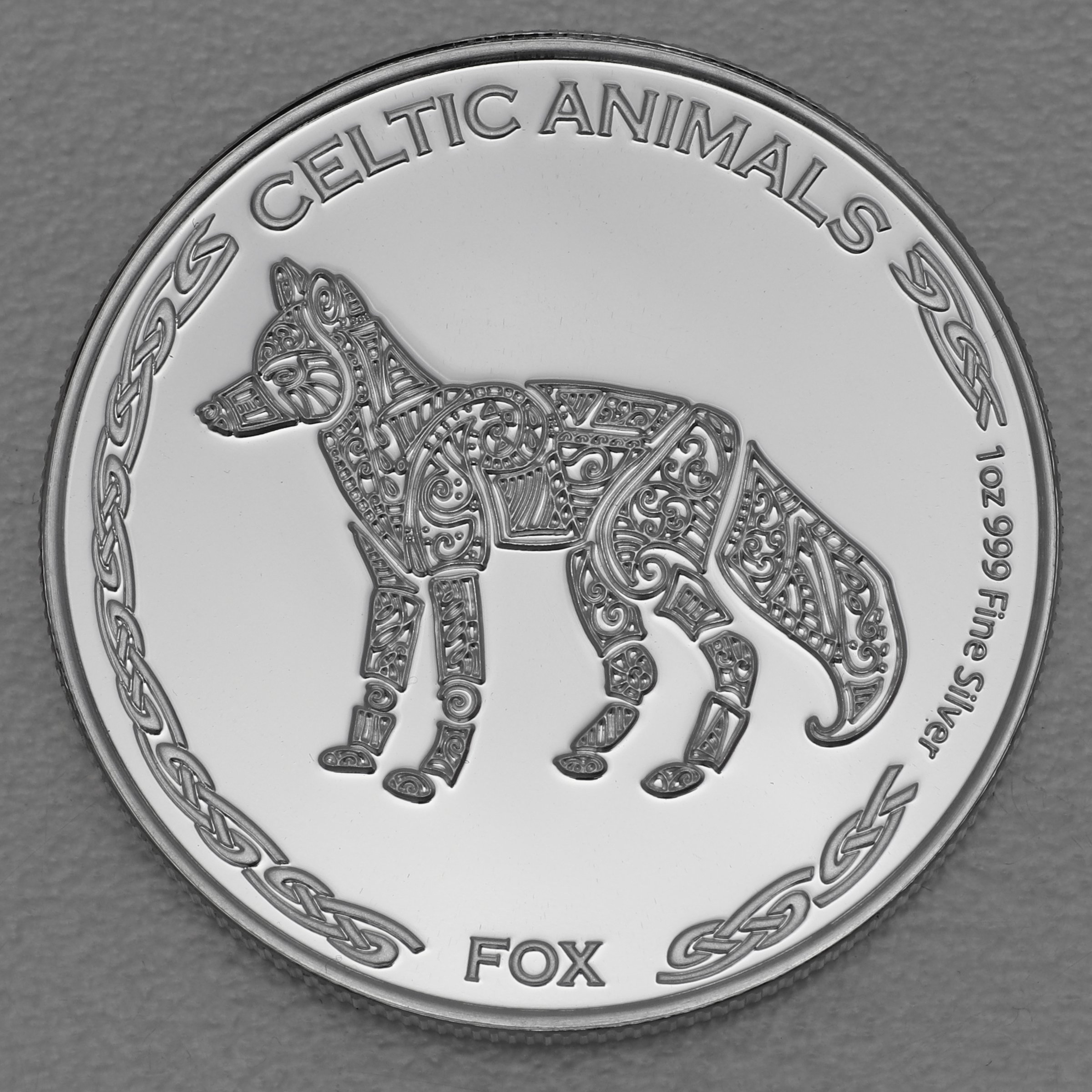 Silbermünze 1oz "Fox" 2019 Celtic Animals (Tschad) - Hauptansicht