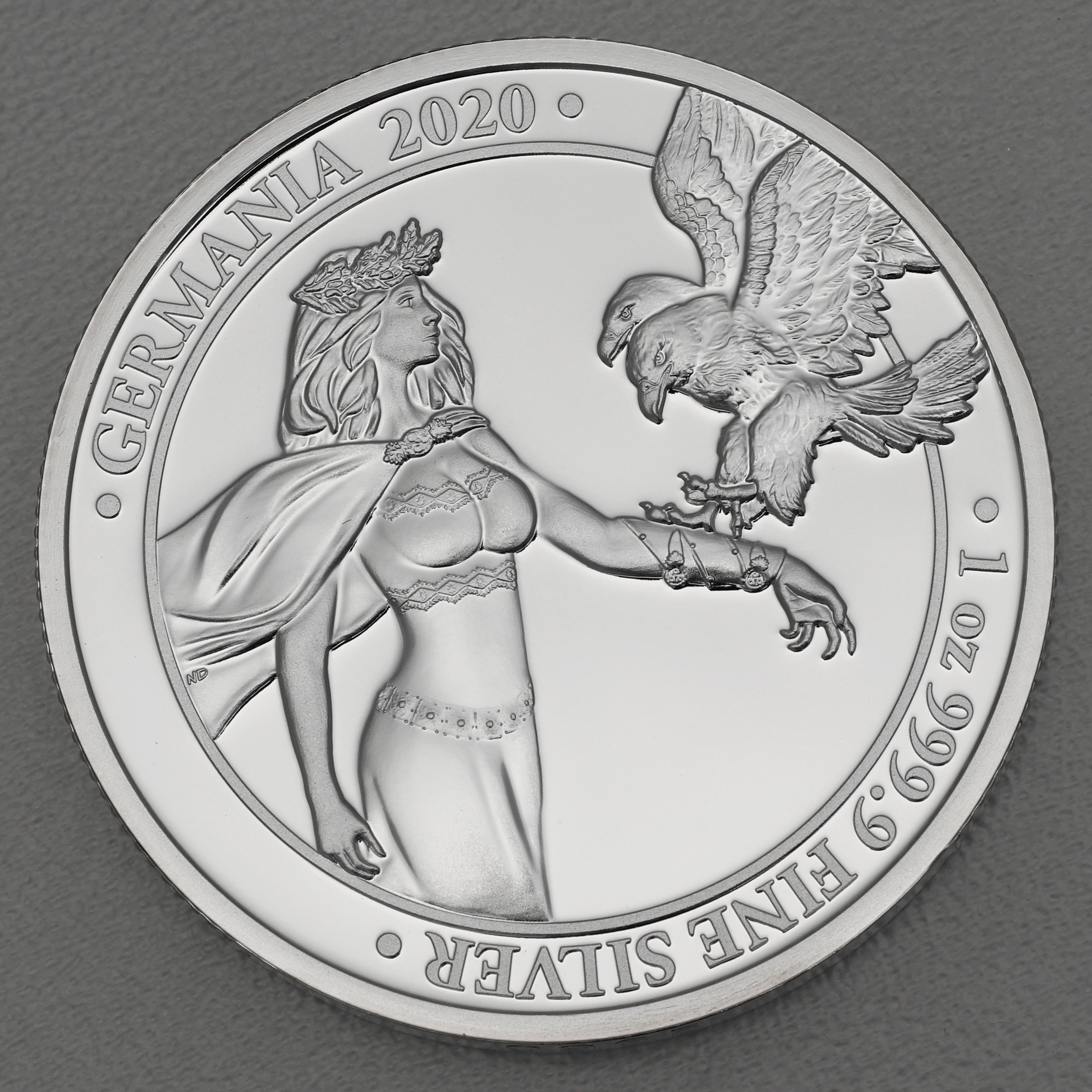 Silbermedaille 1oz "Germania" 2020 (PP) (Polen) - Hauptansicht