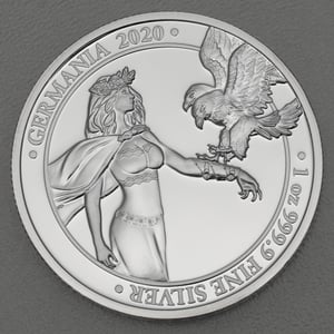 Silbermedaille 1oz "Germania" 2020 (PP) (Polen) - Hauptansicht