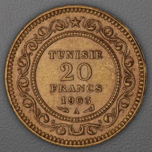 Goldmünze 20 Francs "Tunisie" (Tunesien) - Miniaturansicht 6