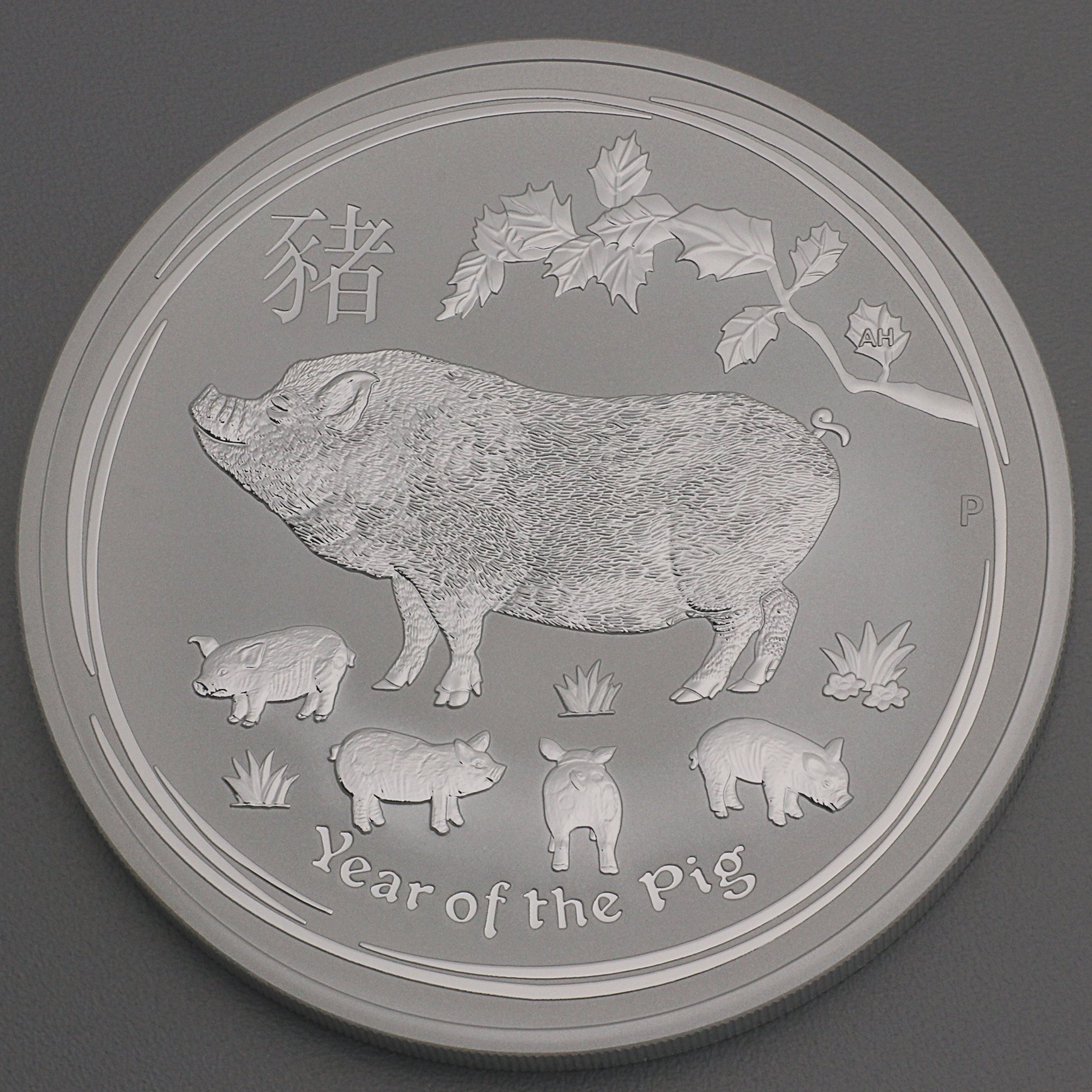 Silbermünze 2oz "Schwein" 2019 Lunar II – Year of the Pig (Australien) - Hauptansicht
