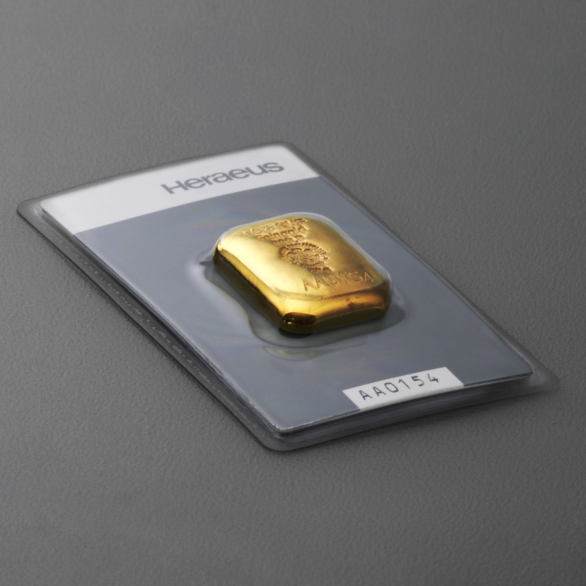 Goldbarren 50g HERAEUS gegossen - Detailansicht 2