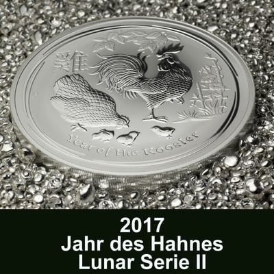 Silbermünze 1kg "Hahn" 2017 Lunar II – Year of the Rooster (Australien) - Miniaturansicht 3