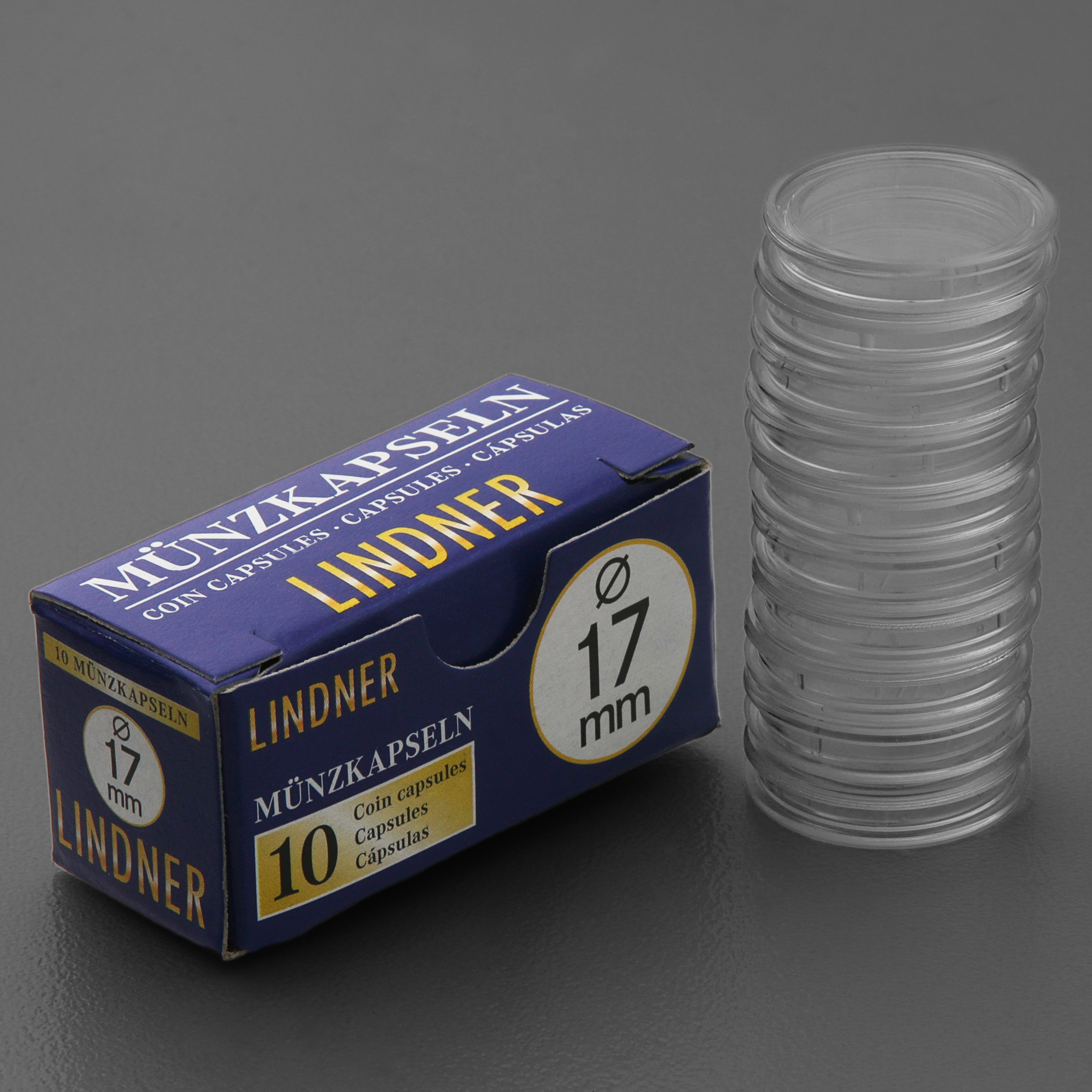 Münzkapseln 17mm 10er-Packung - Hauptansicht