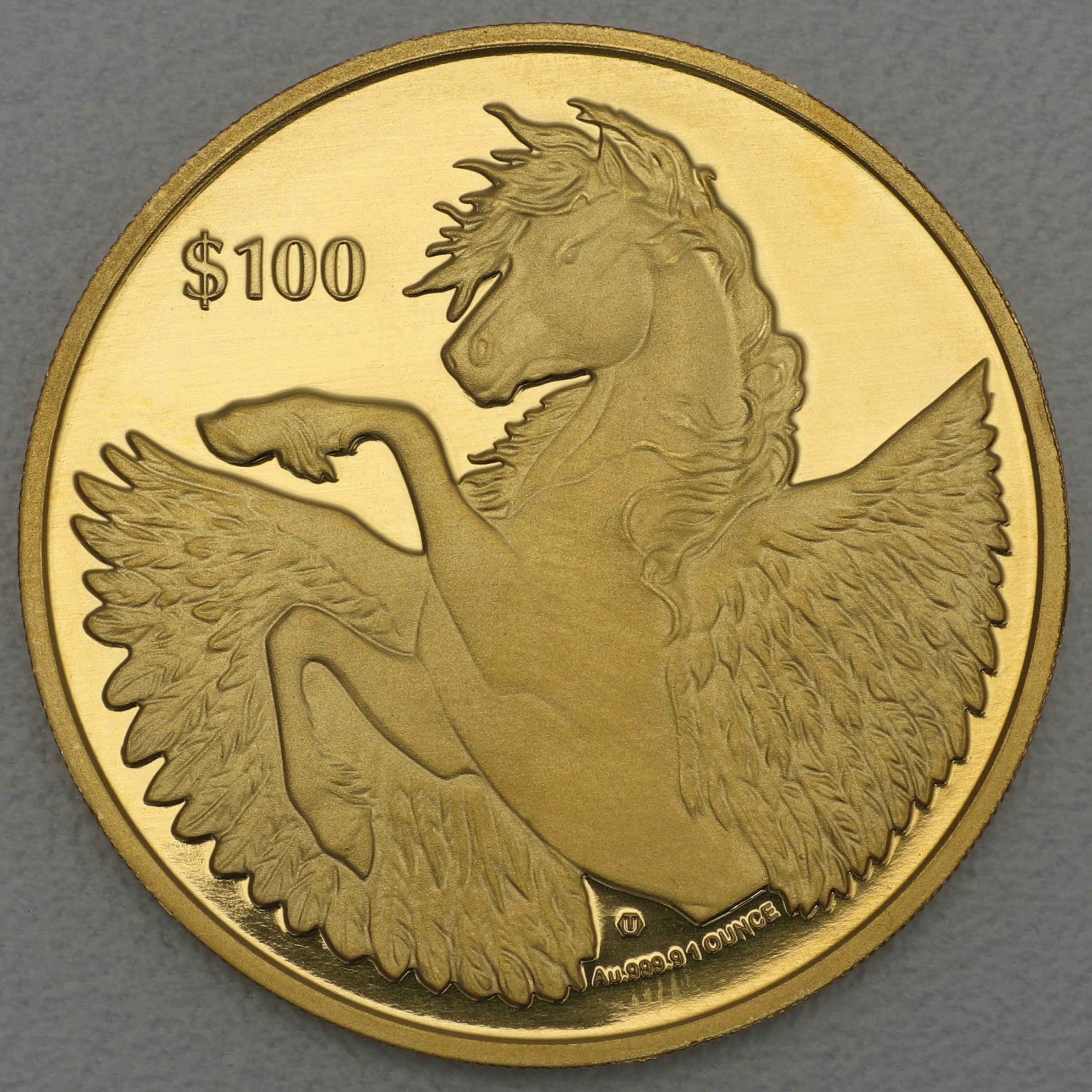 Goldmünze 1oz "Pegasus" 2021 (PP) (Britische Jungferninseln) - Hauptansicht