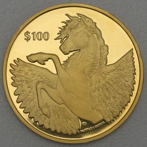 Goldmünze 1oz "Pegasus" 2021 (PP) (Britische Jungferninseln) - Hauptansicht