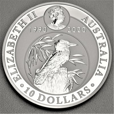 Silbermünze 10oz "Kookaburra" 2020 (Australien) - Miniaturansicht 2