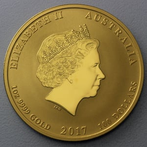 Goldmünze 1oz "Hahn" 2017 Lunar II – Year of the Rooster (Australien) - Miniaturansicht 2