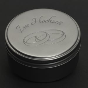 Geschenk-Box "Zur Hochzeit" (rund, Ø: ca. 8 cm) image