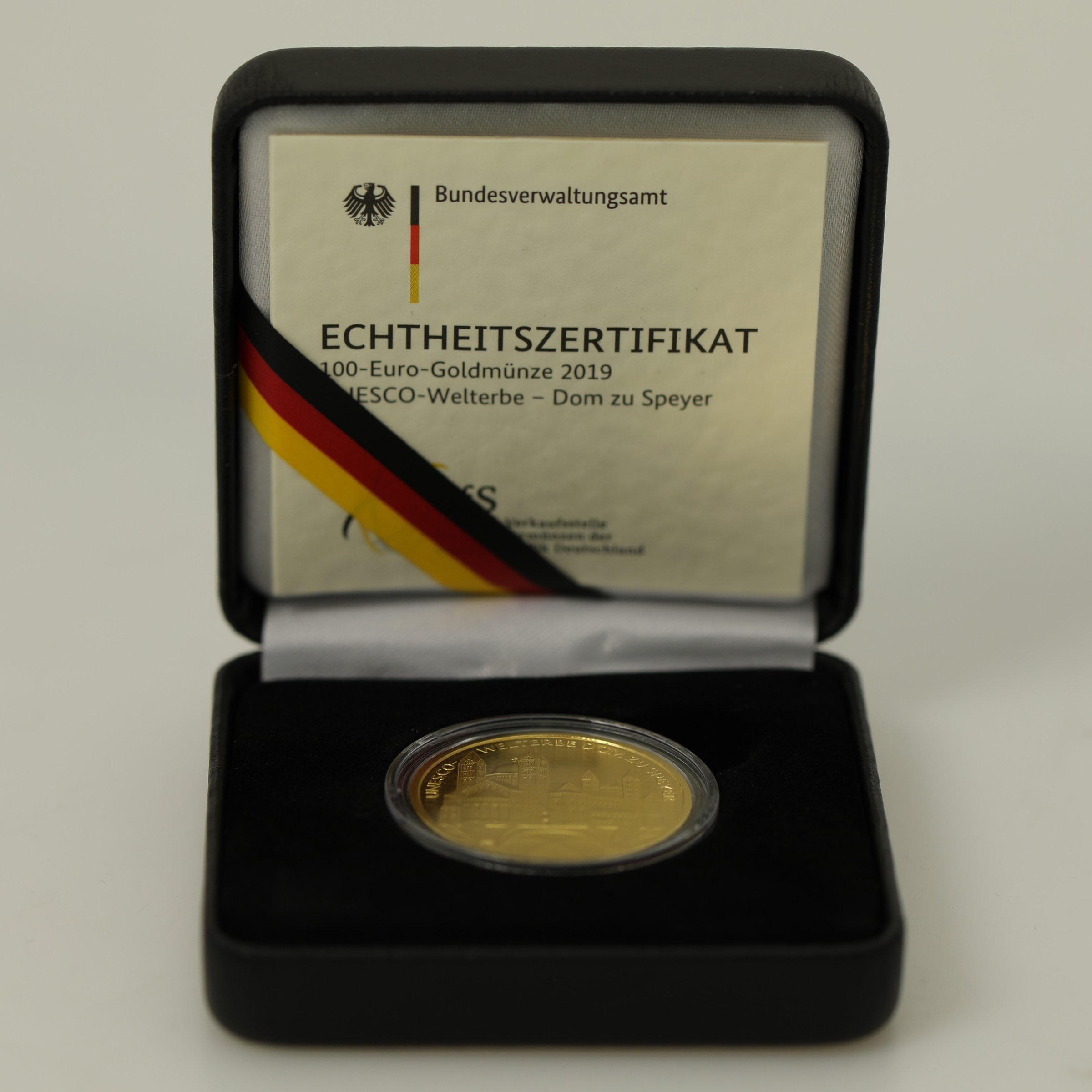Goldmünze 100 Euro "Dom zu Speyer" 2019 Unesco-Weltkulturerbe (Deutschland) - Detailansicht 3