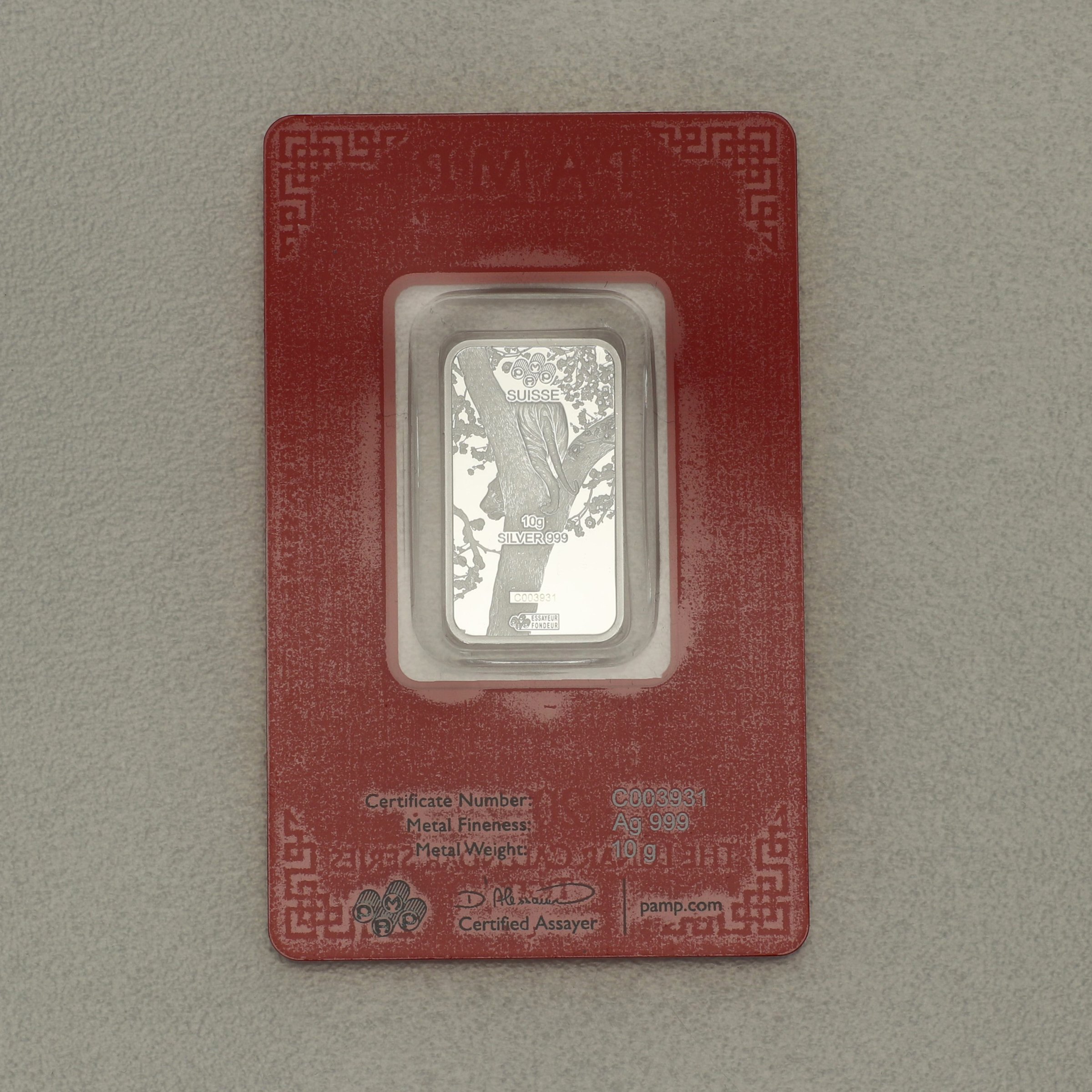 Silberbarren 10g "Tiger 2022" Lunar PAMP - Detailansicht 1